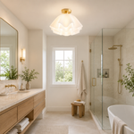 Petal-Shaped Ceiling Light
