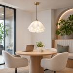 Petal-Shaped Pendant Light