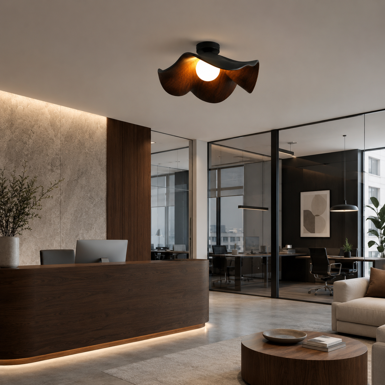 Lotus Leaf Ceiling Light