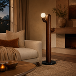 LAMPHAHA Cactus Wood Floor Lamp