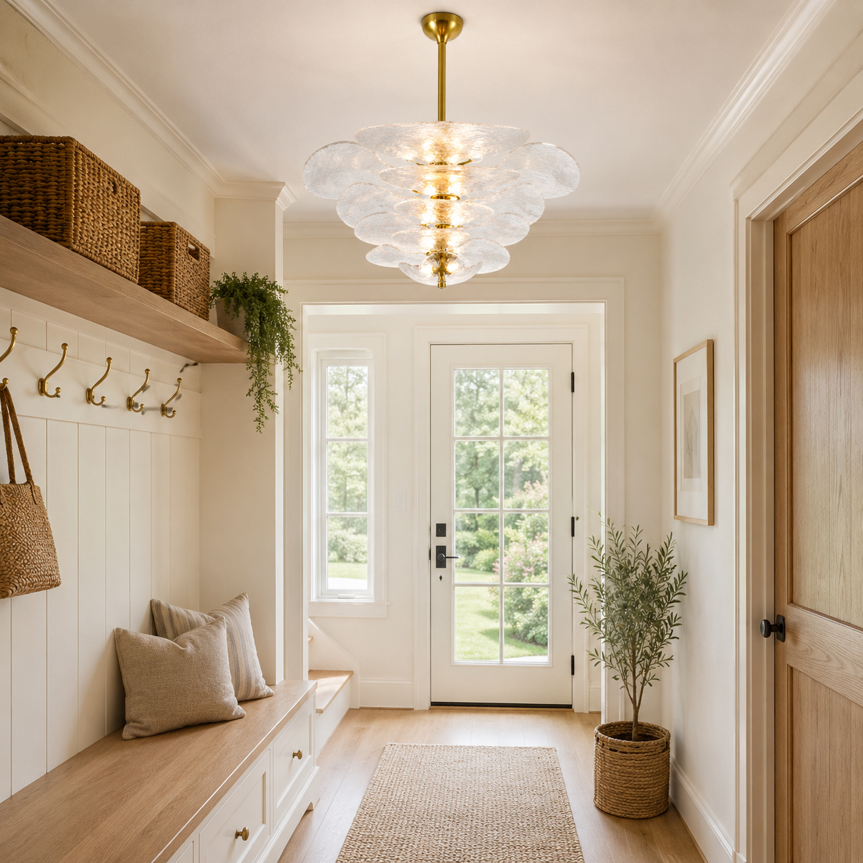 LAMPHAHA Petals Glass Chandelier