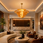 LAMPHAHA Petals Glass Chandelier