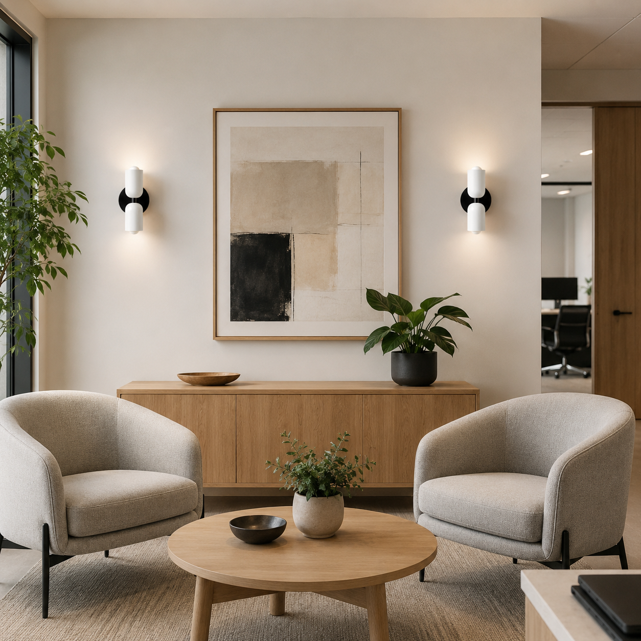 LAMPHAHA Double-Light Wall Lamp