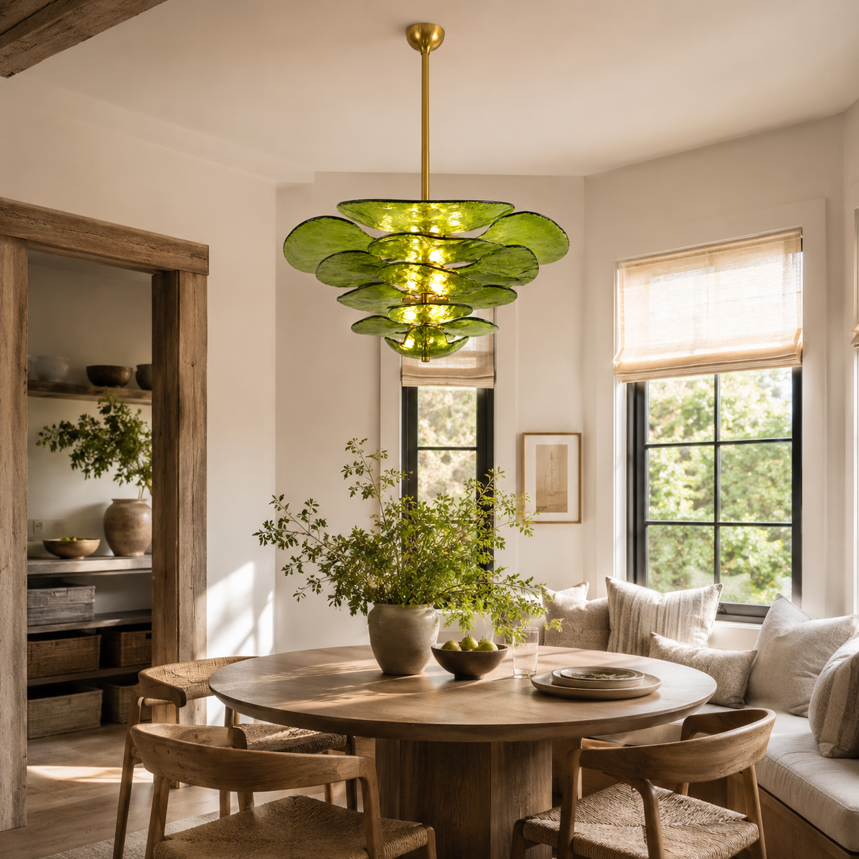 LAMPHAHA Petals Glass Chandelier