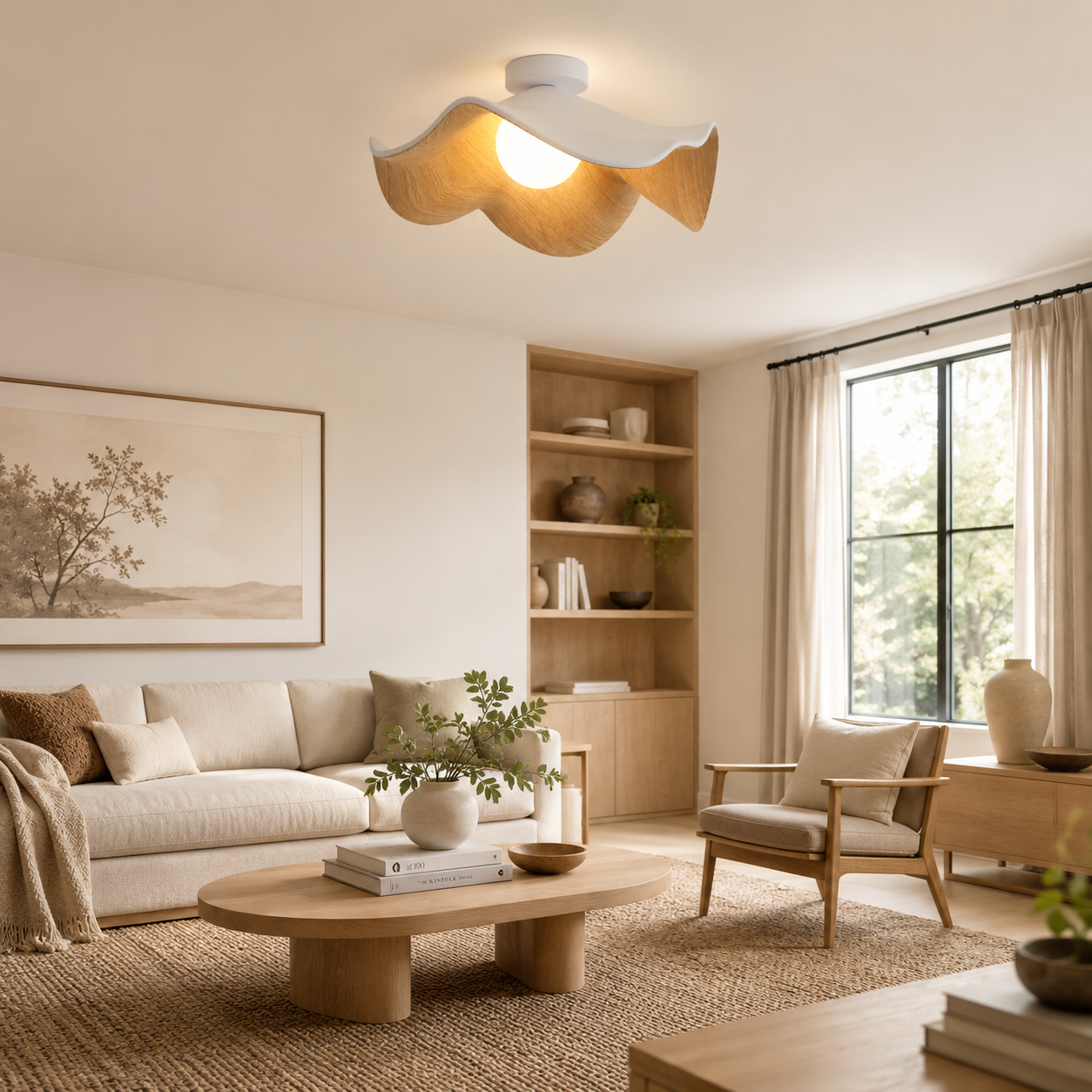 Lotus Leaf Ceiling Light