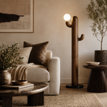 LAMPHAHA Cactus Wood Floor Lamp