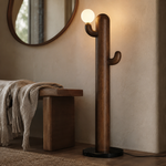 LAMPHAHA Cactus Wood Floor Lamp