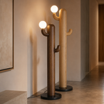 LAMPHAHA Cactus Wood Floor Lamp