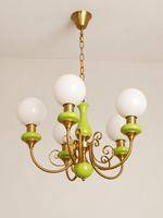 Apple Green Globe Chandelier five-off