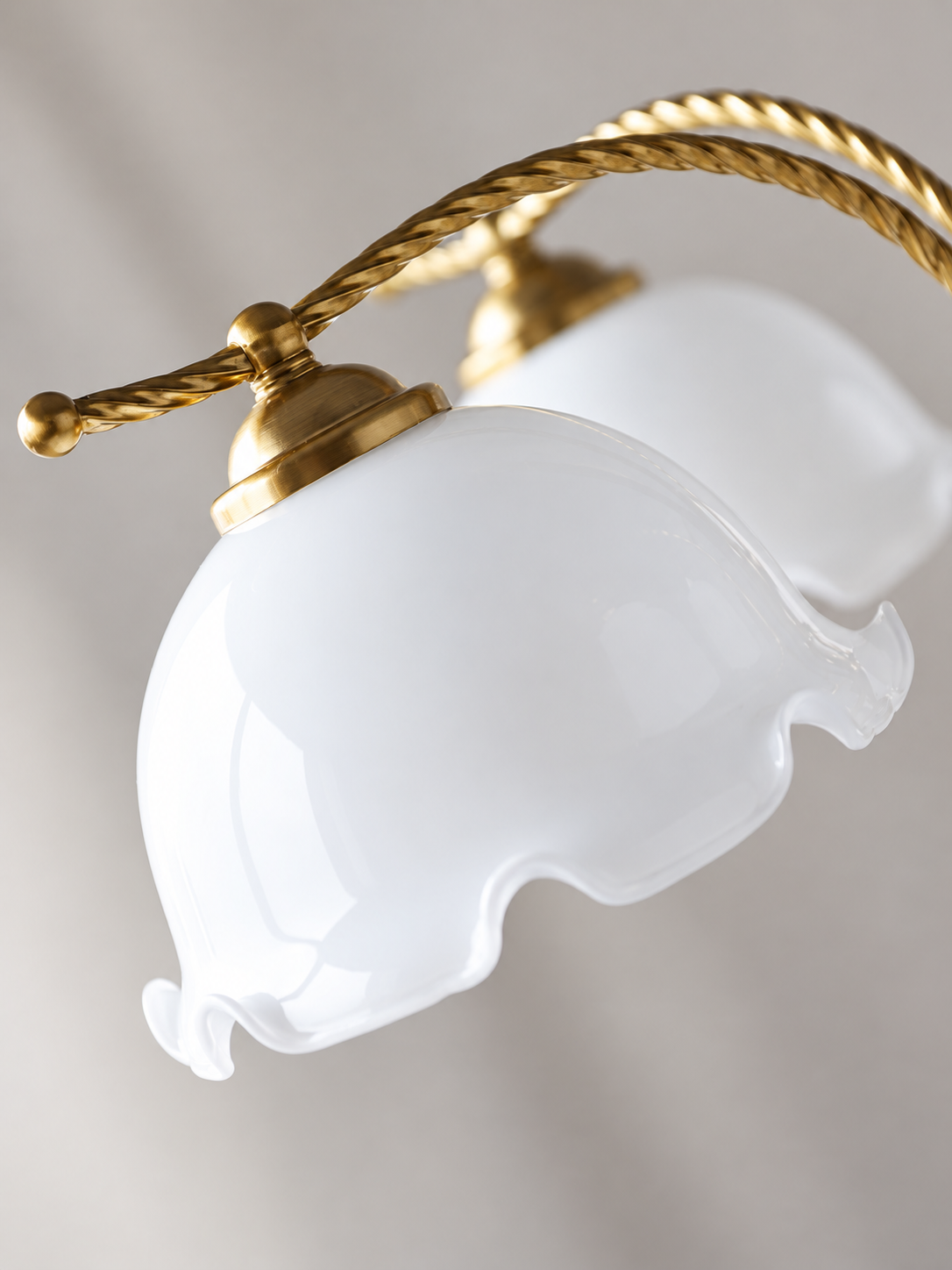 Chandelier finish and suspension detail