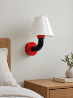 Color Accent Curved Arm Ceramic Wall Sconce — product view