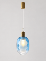 sku-02 oval double glass pendant light