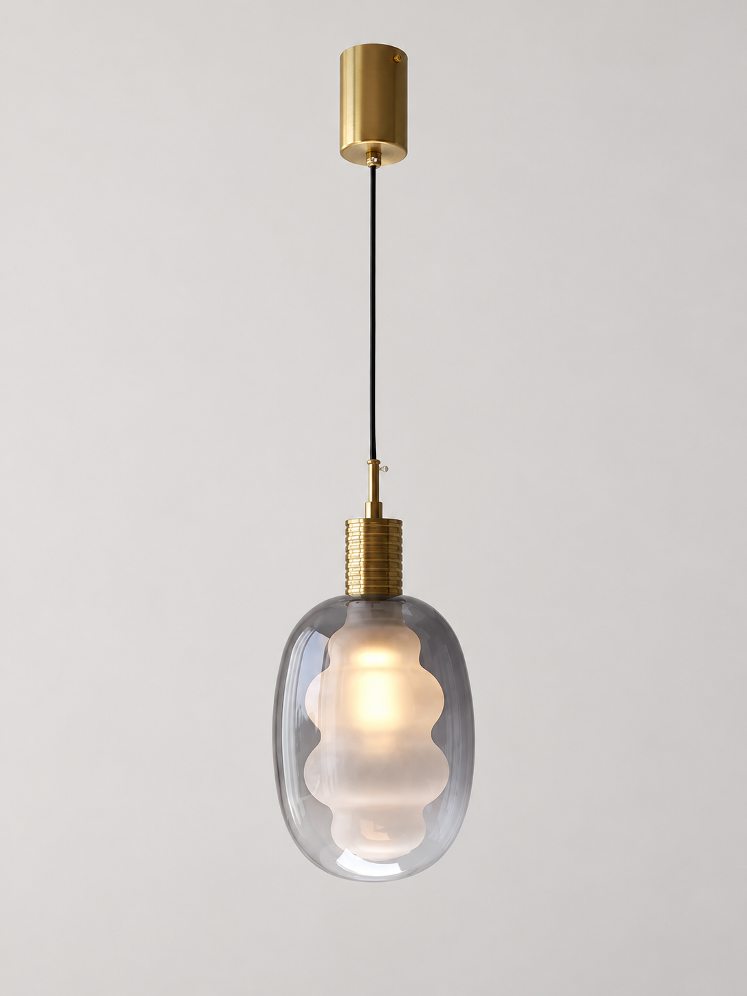 sku-03 oval double glass pendant light