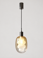 sku-04 oval double glass pendant light