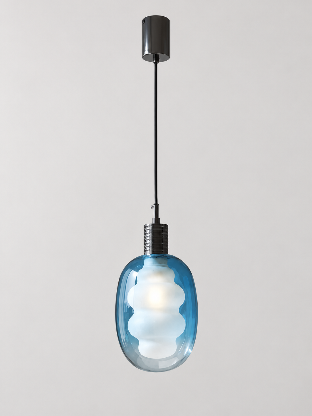 sku-05 oval double glass pendant light