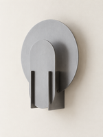 Layered Disc Aluminum Wall Sconce — Aluminum — product view 2