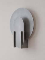 Layered Disc Aluminum Wall Sconce — Aluminum — product view 6