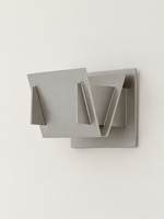 Folded Aluminum Geometric Wall Sconce — Aluminum — product view 3
