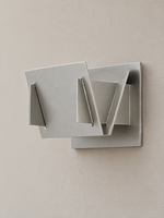 Folded Aluminum Geometric Wall Sconce — Aluminum — product view 6
