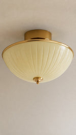 Lune Veil Ceiling Light, approved center finial detail