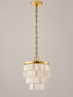 Rectangular Shell Cascade Pendant shell