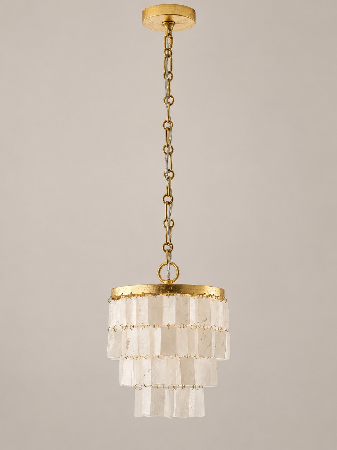 Rectangular Shell Cascade Pendant shell
