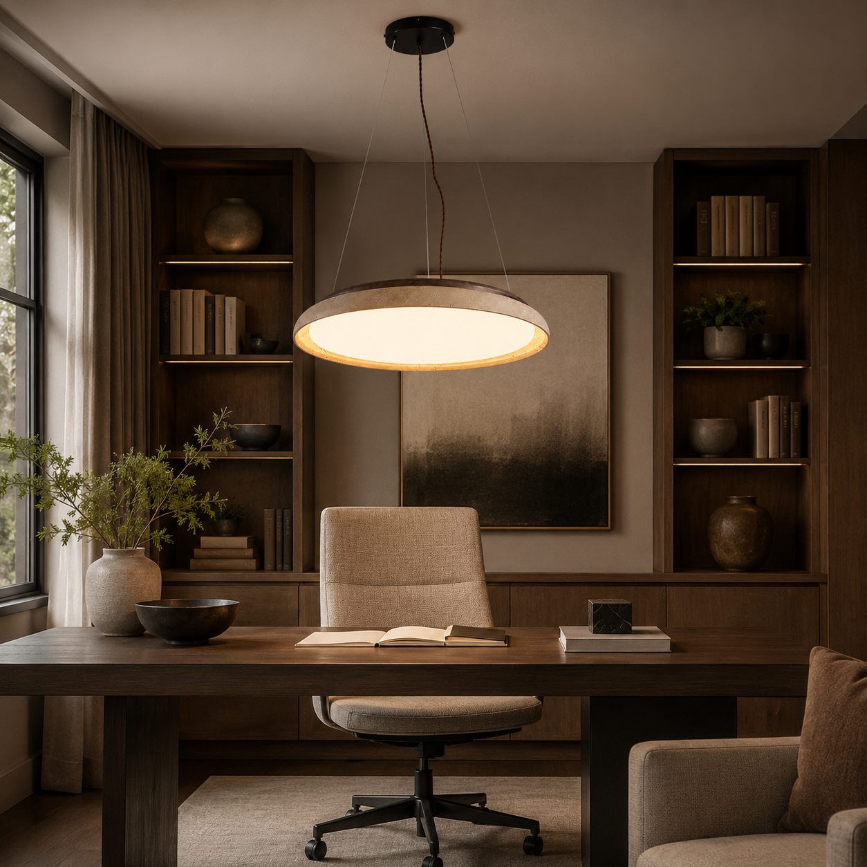 Travertine Pendant Light