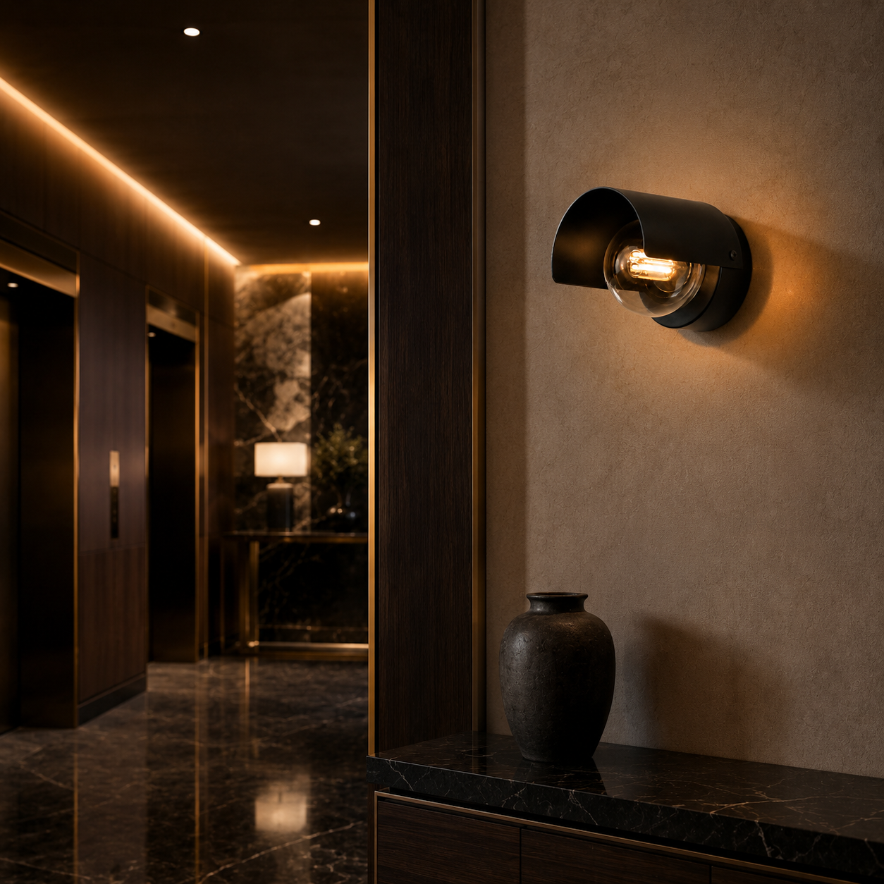 Modern Curved Arc Wall Lamp