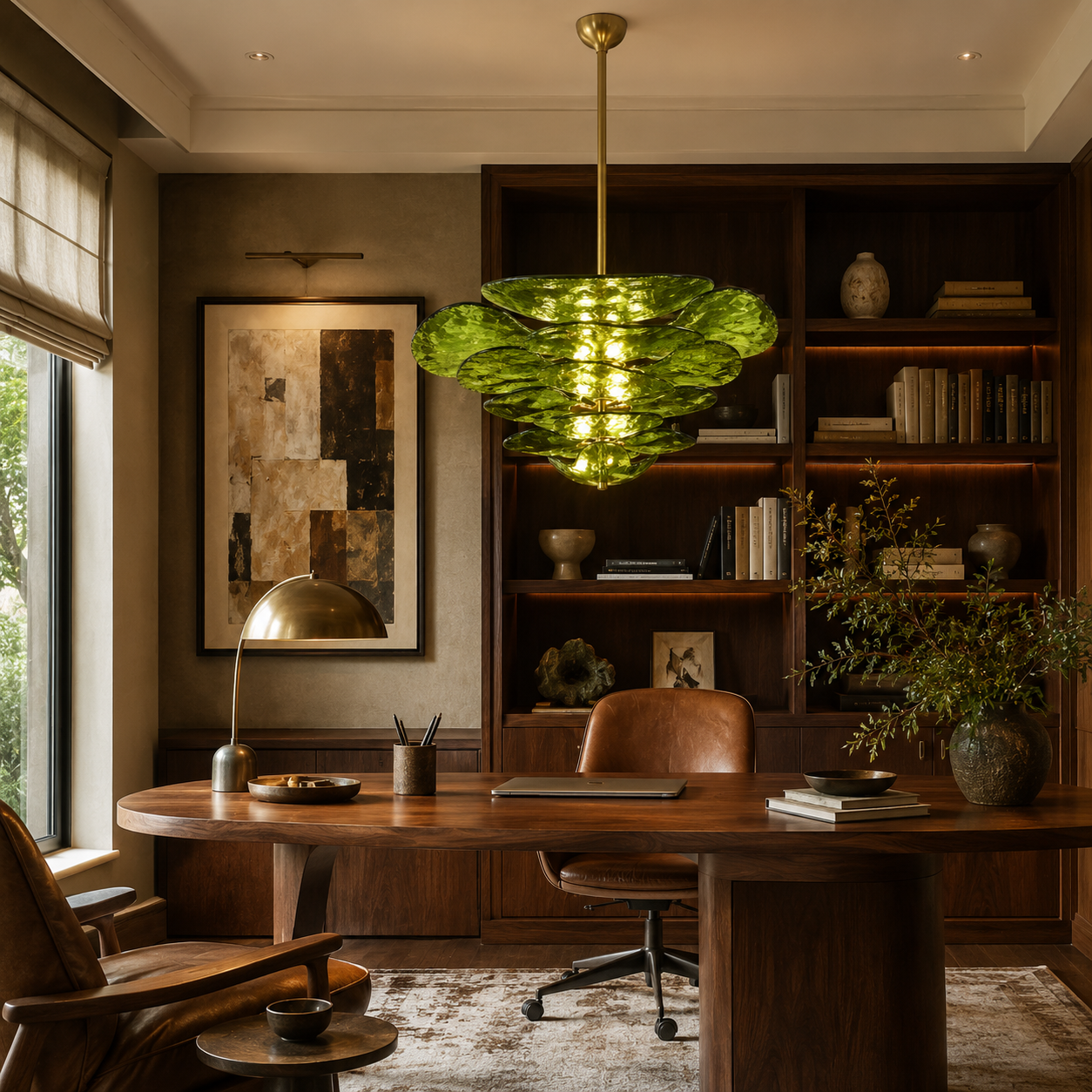 LAMPHAHA Petals Glass Chandelier