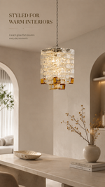 Murano Sugar Cube Glass Pendant Light