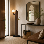 LAMPHAHA Cactus Wood Floor Lamp