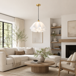 Petal-Shaped Pendant Light