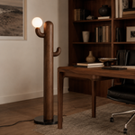 LAMPHAHA Cactus Wood Floor Lamp