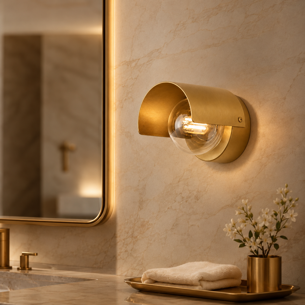Modern Curved Arc Wall Lamp