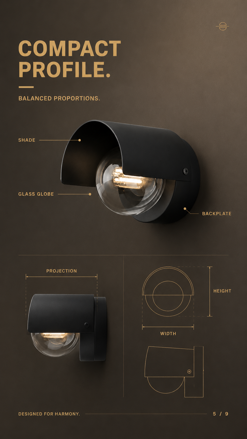 Modern Curved Arc Wall Lamp
