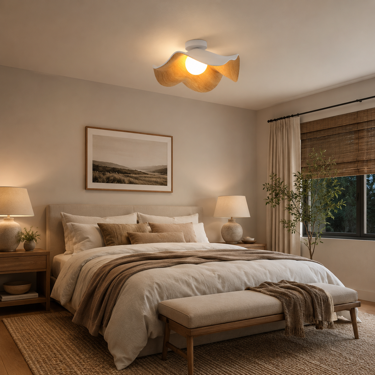 Lotus Leaf Ceiling Light