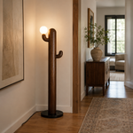 LAMPHAHA Cactus Wood Floor Lamp