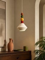 Memphis Bead Pendant in a refined interior, 3:4 scene hero