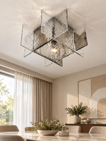 Glass Orbit Ceiling Light in a refined interior, 3:4 scene hero