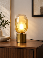 Dalma Glass Table Lamp in a refined interior, 3:4 scene hero