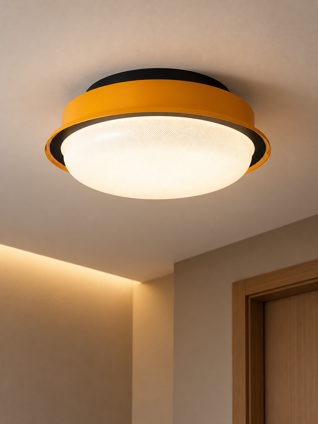 Amber Halo Ceiling Light in a refined interior, 3:4 scene hero