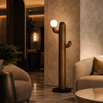 LAMPHAHA Cactus Wood Floor Lamp