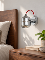 Chrome Capsule Wall Spotlight product detail, lamp off