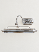 Adjustable Metal Picture Light in Copper or Chrome, alternate view
