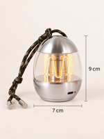 Capsule Glow Portable Lamp dimensions: 7 cm diameter and 9 cm body height