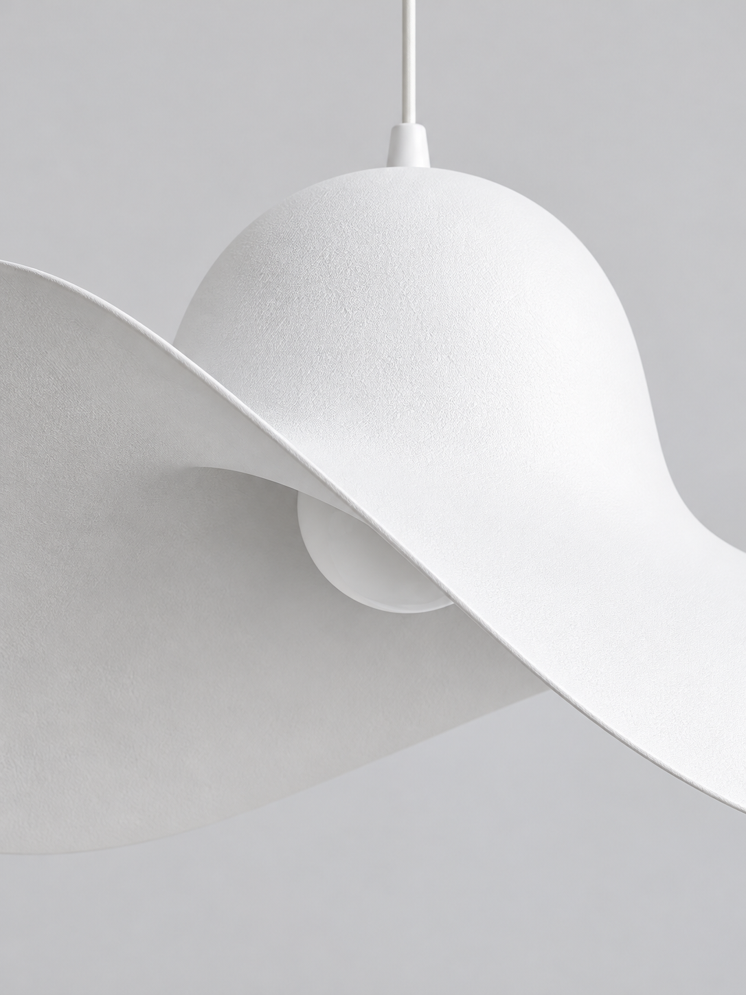 Hat Pendant Light white detail