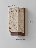 Perforated Travertine and Wood Wall Light — 02_dimensions_v2
