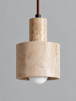Stepped Travertine Cylinder Pendant — 02_standard_rechargeable