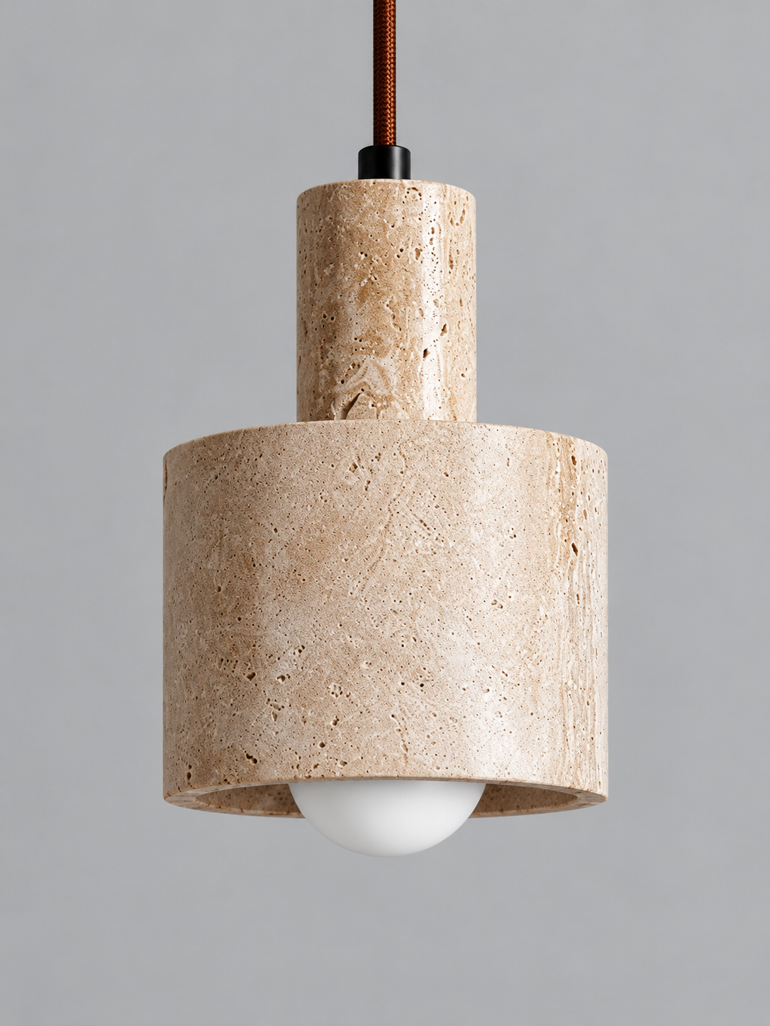 Stepped Travertine Cylinder Pendant — 02_standard_rechargeable