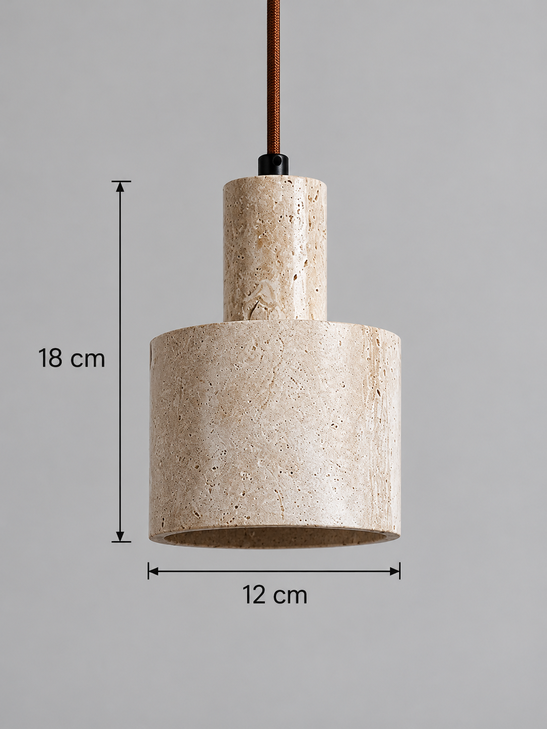Stepped Travertine Cylinder Pendant — 05_dimensions